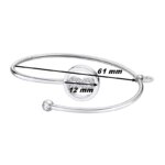Bracelet ouvert Femme Infini, Acier inoxydable et strass LOTUS LS2169-2/4, dimensions