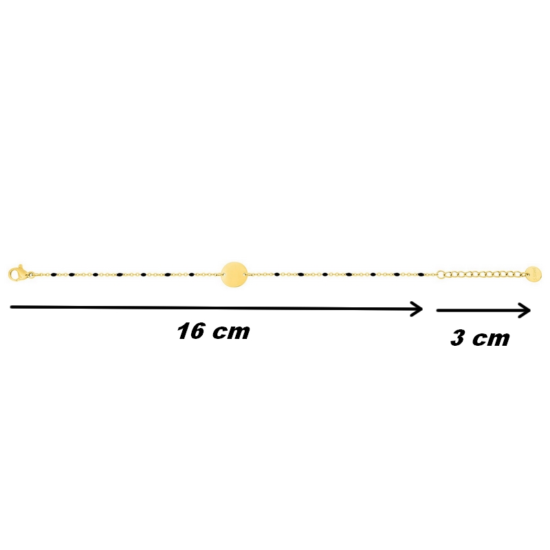 bracelet-rond-femme-acier-doré-inoxydable-epoxy-robbez-masson-433789-dimensions Bracelet rond Femme Acier inoxydable doré et Epoxy synthétique ROBBEZ MASSON, dimensions
