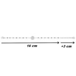 Bracelet rond Femme Acier inoxydable et Epoxy synthétique ROBBEZ MASSON, dimensions