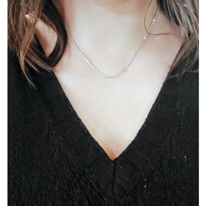 Chaîne forçat Femme Argent 925/1000 ROBBEZ MASSON portée