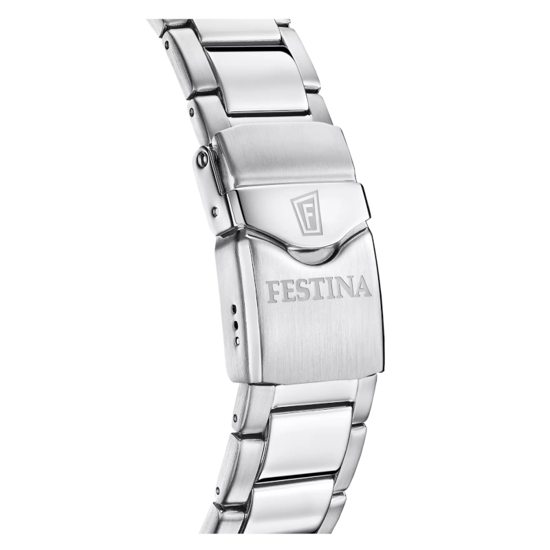 Coffret Montre étanche Homme Acier inoxydable FESTINA F20665/1 avec bracelet OFFERT, bracelet