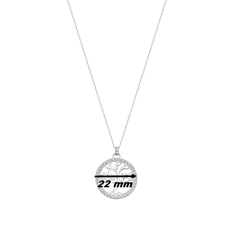 collier-arbre-de-vie-femme-argent-925-et-oxydes-LOTUS-LP1778-1-1-diamètre Collier Femme Arbre de vie Argent 925/1000 et Oxydes de zirconium LOTUS LP1778-1/1, diamètre