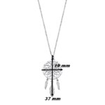 Collier Femme Attrape rêve Argent 925/1000 LOTUS LP1997-1/1, dimensions