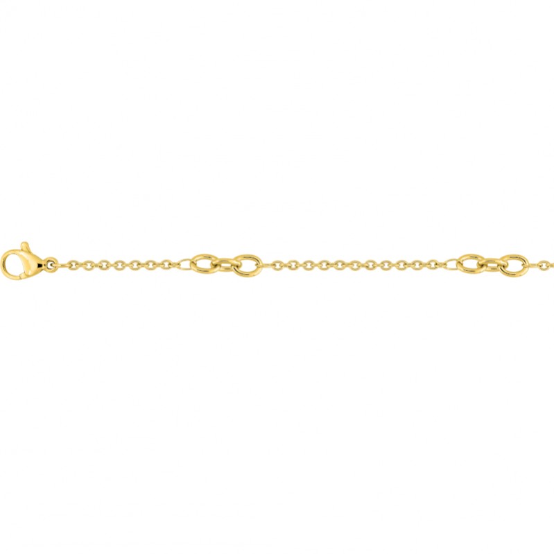 collier-chaine-femme-acier-inoxydable-doré-robbez-masson-431074C Collier chaîne Femme Acier inoxydable ROBBEZ MASSON