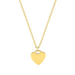 Collier Cœur Femme Acier inoxydable doré ROBBEZ MASSON