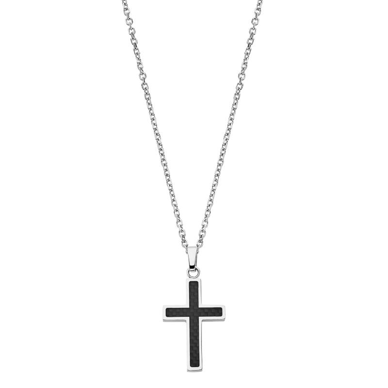 Collier Croix Homme Acier inoxydable LOTUS LS1983-1/1
