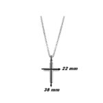 Collier Croix Homme Acier inoxydable LOTUS LS2217-1/2, dimensions