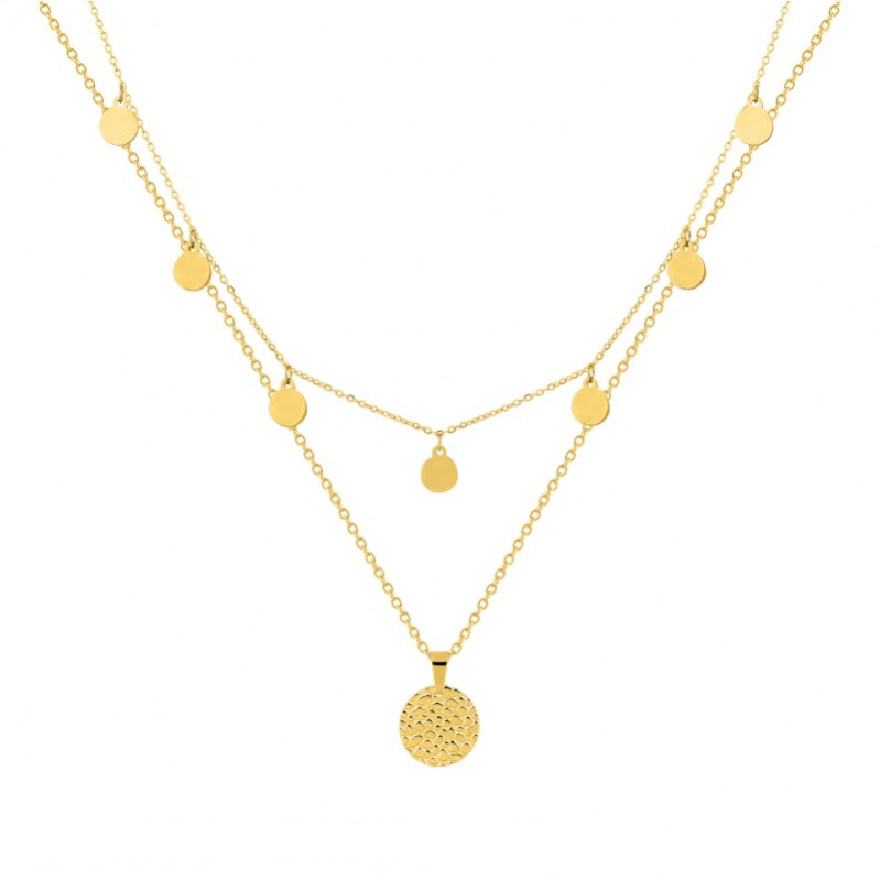 Collier breloques double rang Femme Acier inoxydable ROBBEZ MASSON