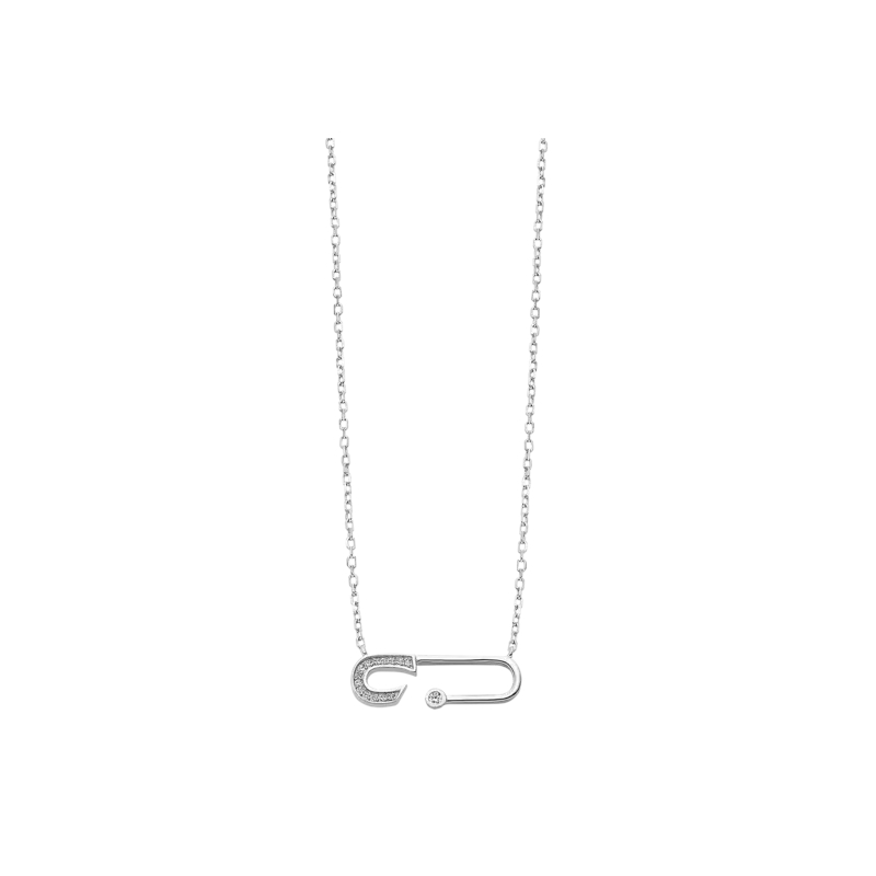 Collier Femme Epingle à nourrice Argent 925/1000 et Oxydes de zirconium LOTUS LP3040-1/1