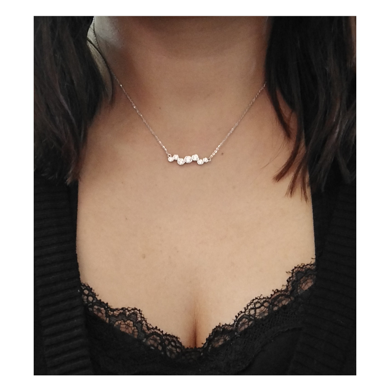 collier-femme-argent-925-et-oxydes-LOTUS-LP1979-1-1-porté Collier Femme Argent 925/1000 LOTUS LP1979-1/1 porté