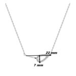 Collier entrelacé Femme Argent 925/1000 et Oxyde de zirconium ROBBEZ MASSON, dimensions
