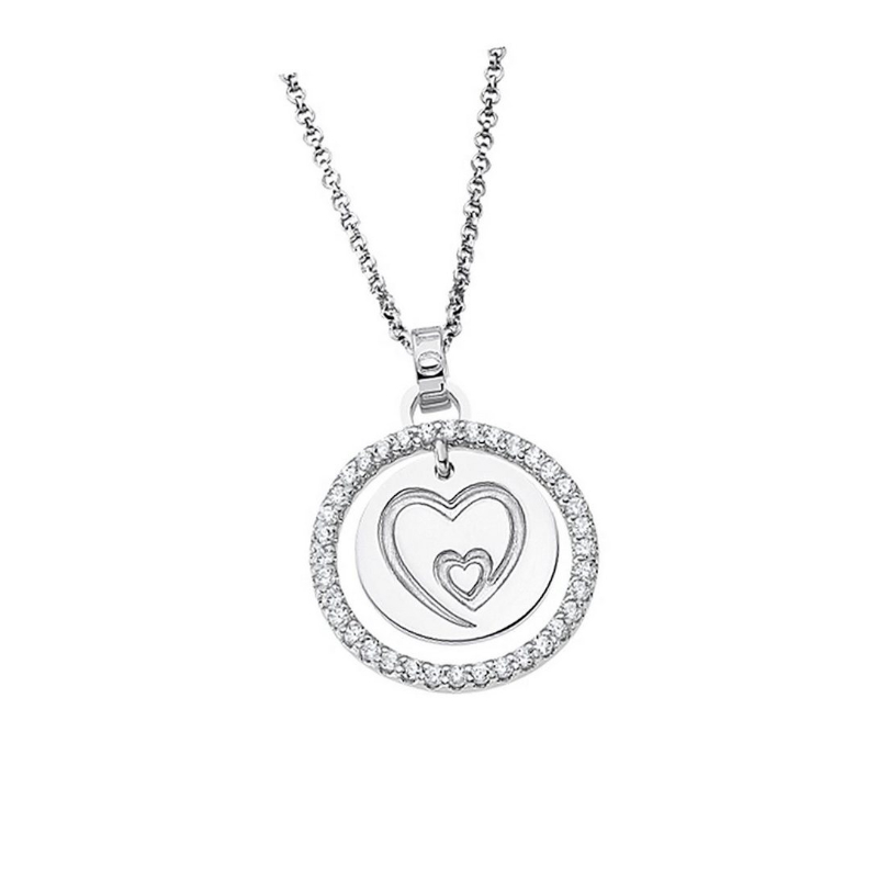 Collier Femme Cœur Argent 925/1000 et Oxydes de zirconium LOTUS LP1954-1/1