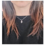 Collier Grain de café Femme Argent 925/1000 et Oxyde de zirconium ROBBEZ MASSON porté