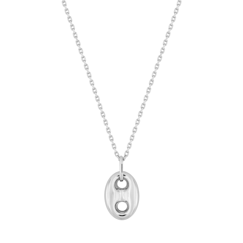 Collier Grain de café Femme Argent 925/1000 et Oxyde de zirconium ROBBEZ MASSON