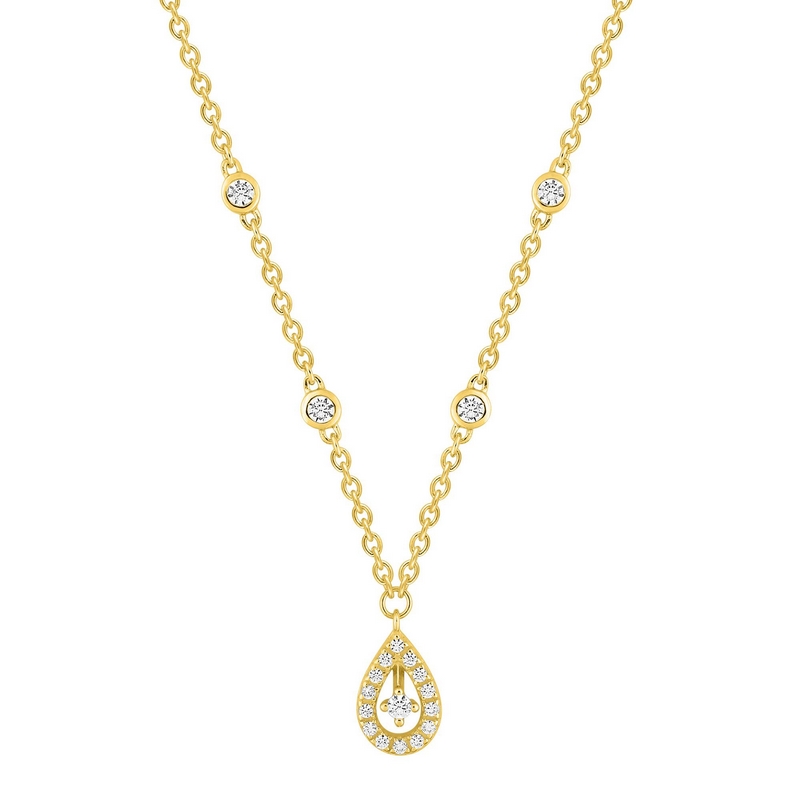 collier-femme-or-jaune-750-et-diamants-christian-bernard-3-6074-20 Collier Femme Or jaune 750/1000 et Diamants CHRISTIAN BERNARD