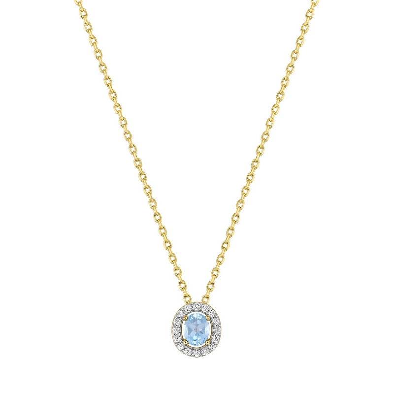 Collier Femme Plaqué Or et Oxydes de zirconium de couleurs ROBBEZ MASSON