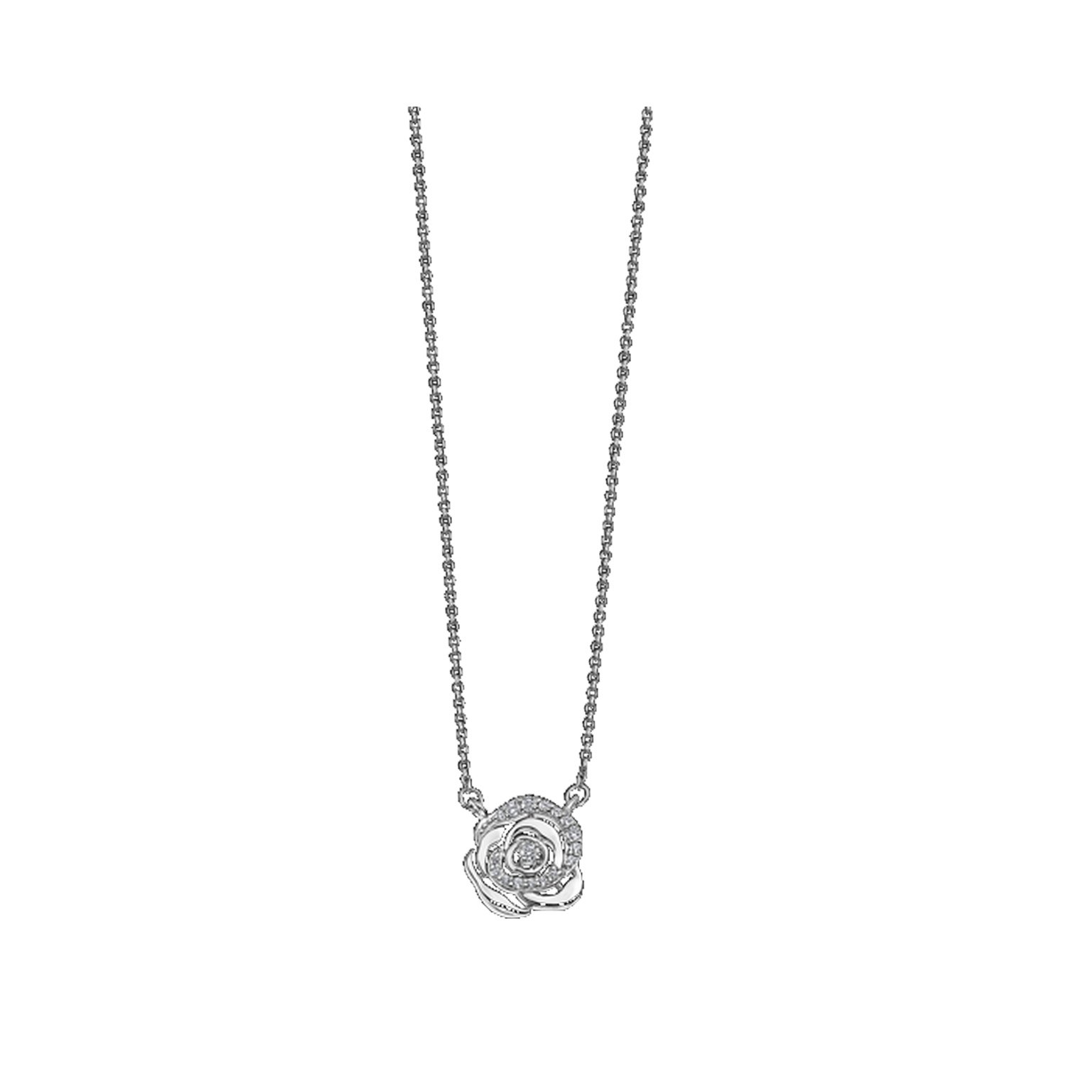 Collier Femme Fleur Argent 925/1000 et Oxydes de zirconium LOTUS LP3136-1/1