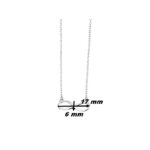 Collier Femme Infini Argent 925/1000 LOTUS LP1224-1/2, dimensions
