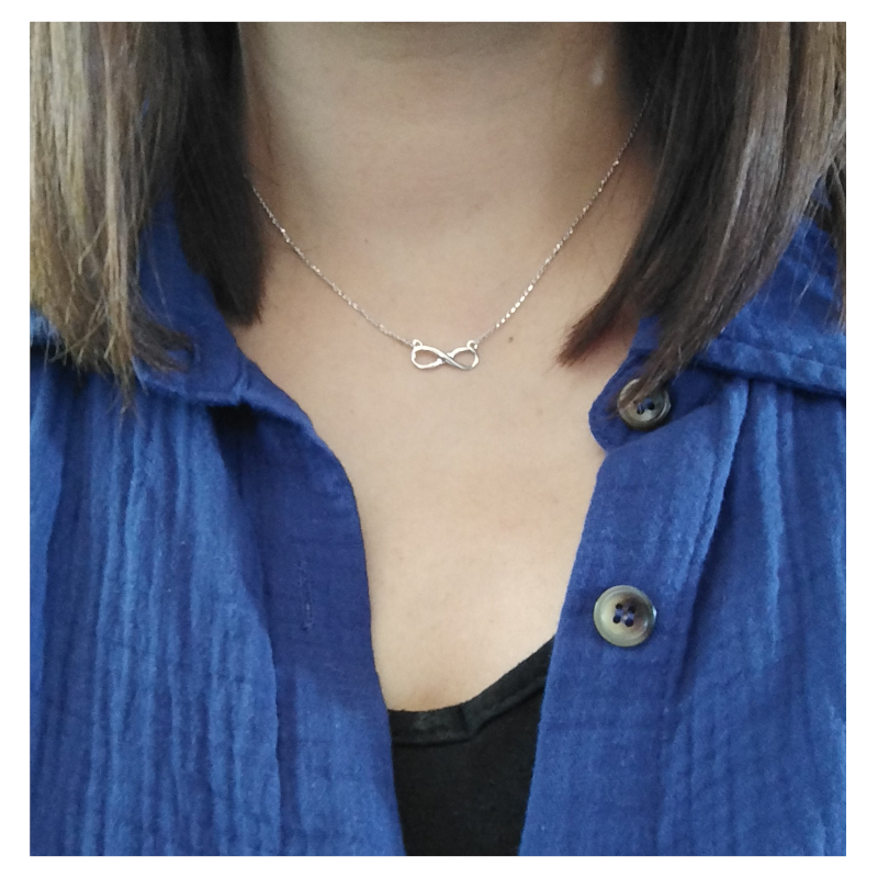 Collier Femme Infini Argent 925/1000 LOTUS LP1224-1/2 porté