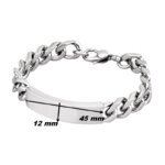 Gourmette Homme Acier inoxydable LOTUS LS1554-2/1, dimensions