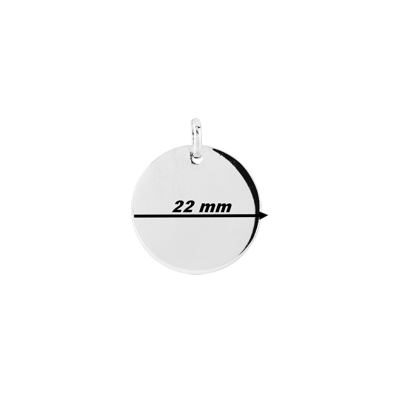 Médaille ronde Argent 925/1000 ROBBEZ MASSON, diamètre