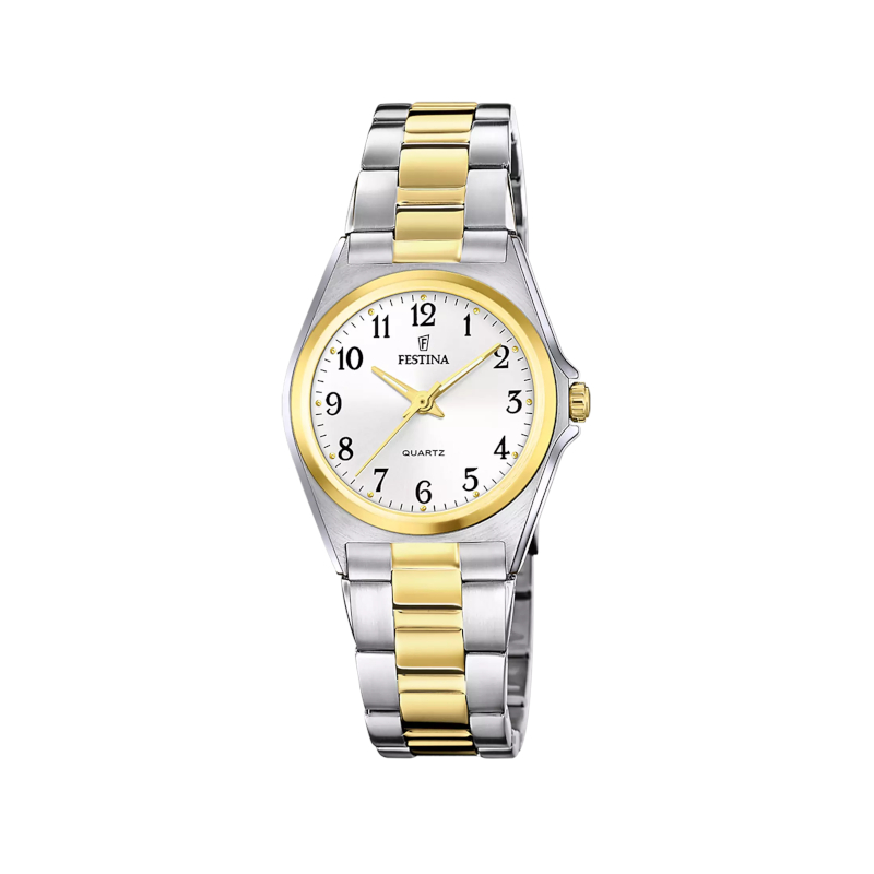 montre-FESTINA-Femme-classique-acier-inoxydable-bicolore-F20556-1 Montre Classique Femme Acier inoxydable bicolore FESTINA F20556/1