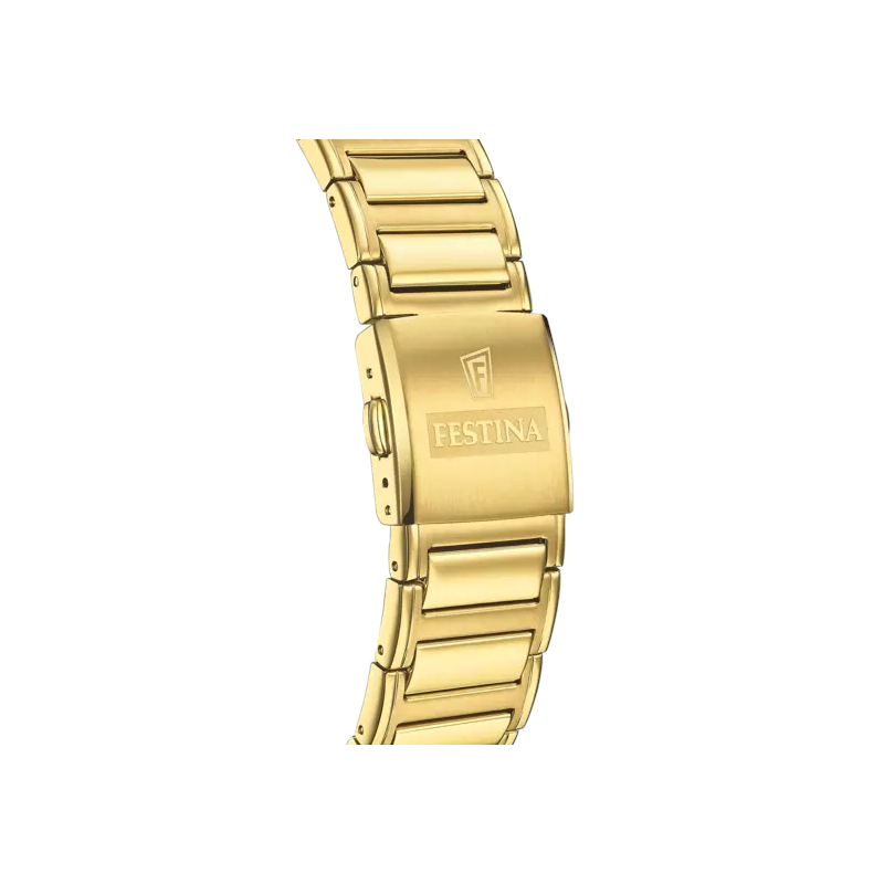 Montre » On the Square » Homme Acier inoxydable doré FESTINA F20638/1, bracelet