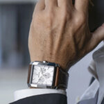 Montre » On the Square » Homme Acier inoxydable et Cuir marron FESTINA F20636/1 portée