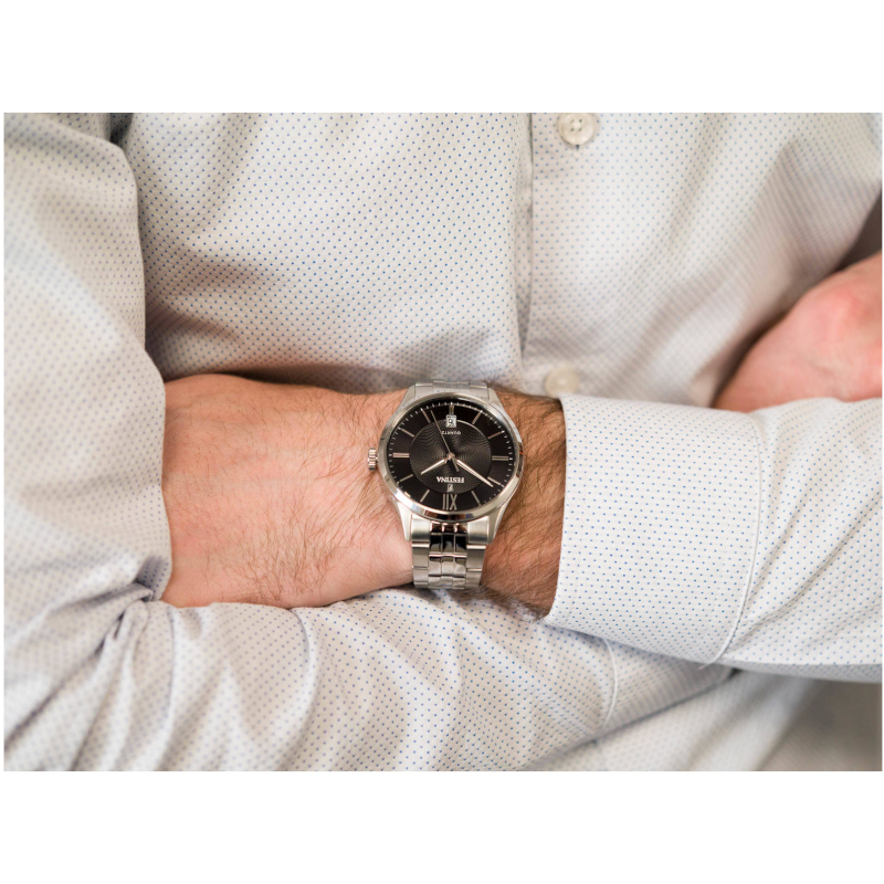 Montre classique noire Homme Acier inoxydable FESTINA F20425/3 portée