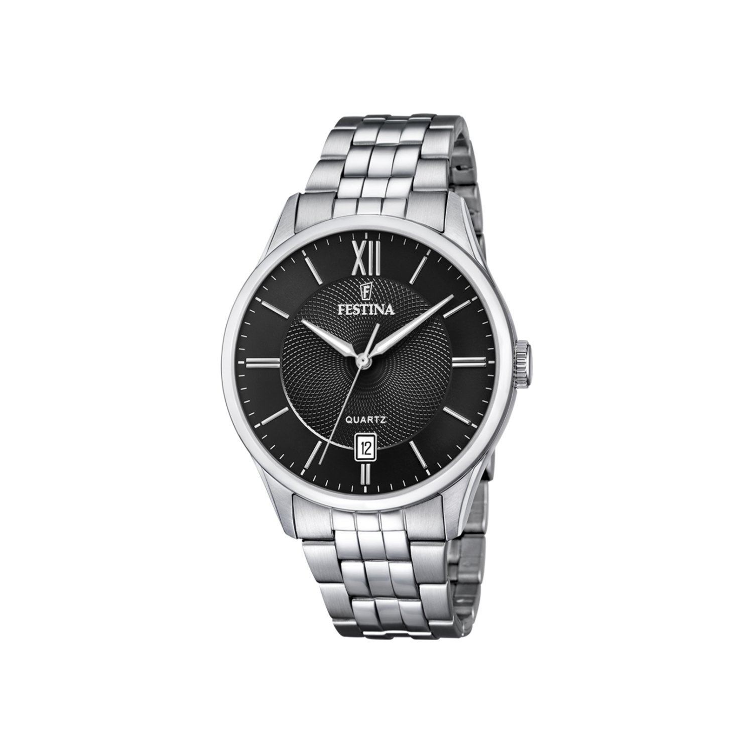 Montre classique noire Homme Acier inoxydable FESTINA F20425/3