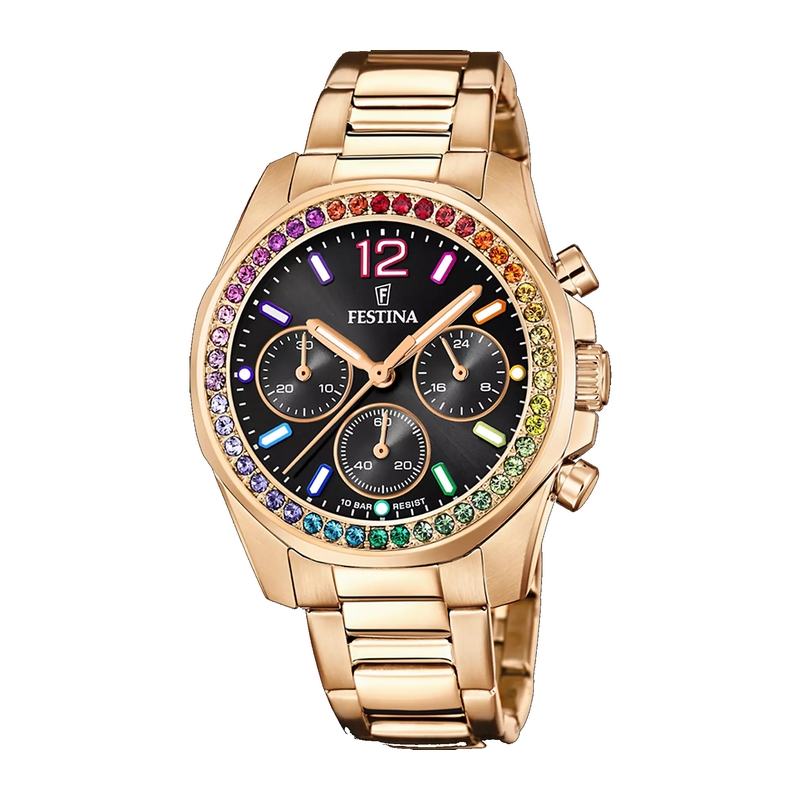 Montre Femme Rainbow Acier inoxydable rose FESTINA F20639/3