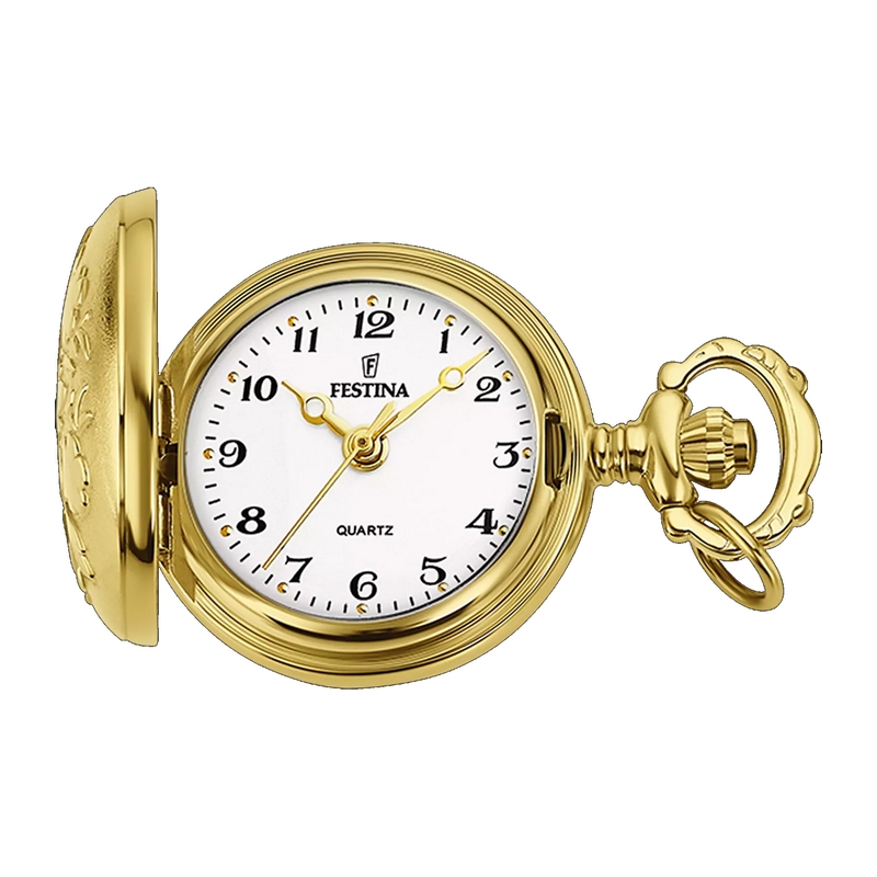 montre-a-gousset-femme-acier-inoxydable-doré-FESTINA-F2033-1 Montre à Gousset Femme Acier inoxydable doré FESTINA F2033/1