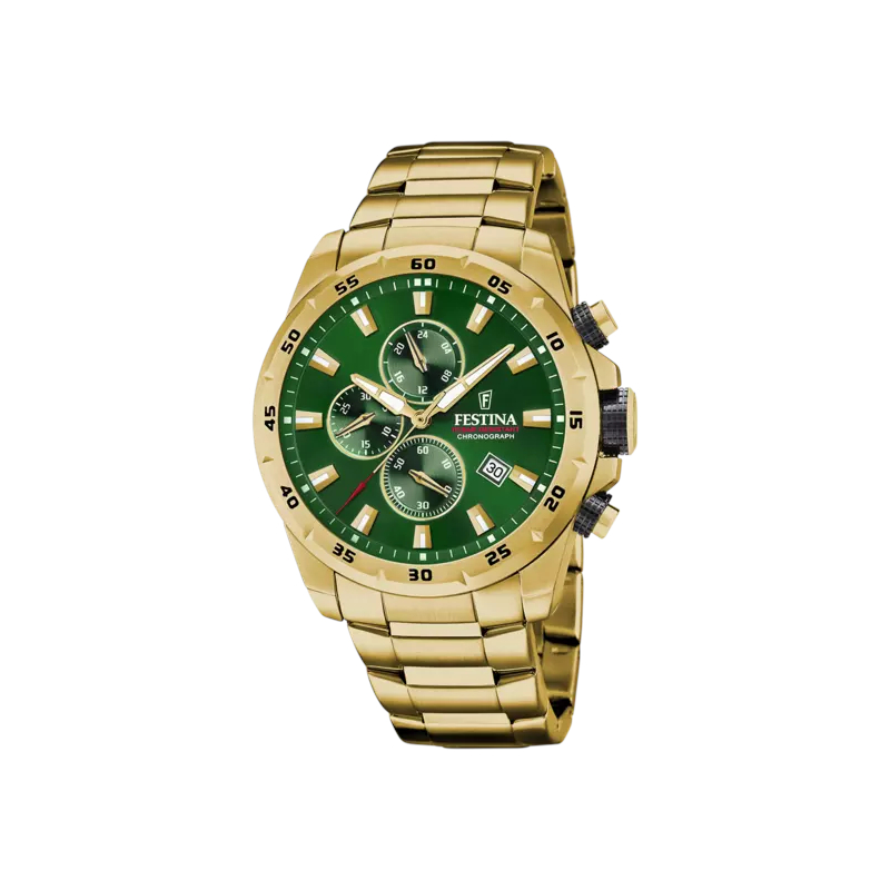 Montre Chronographe Homme, Acier inoxydable doré FESTINA F20541/3