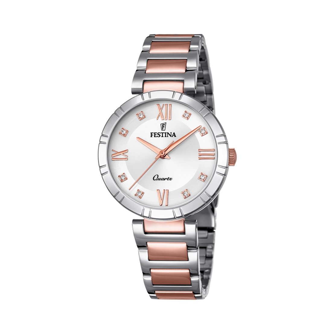 montre-femme-FESTINA-acier-inoxydable-bicolore-F16937-D Montre Femme Acier inoxydable bicolore FESTINA F16937/D