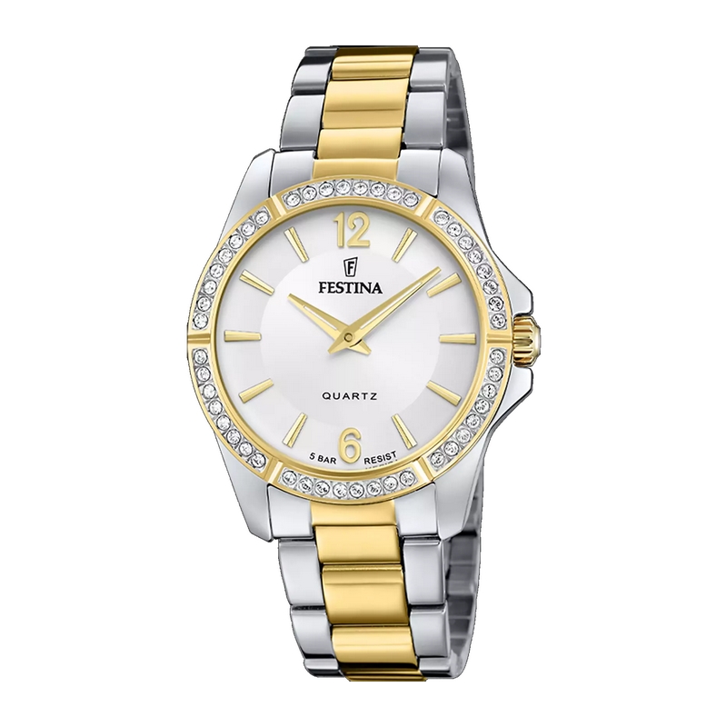 montre-femme-FESTINA-acier-inoxydable-bicolore-F20594-1 Montre Femme Acier inoxydable bicolore FESTINA F20594/1