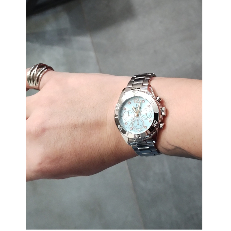 Montre » Boyfriend » Femme Acier inoxydable et cadran bleu FESTINA F20603/4, autre vue