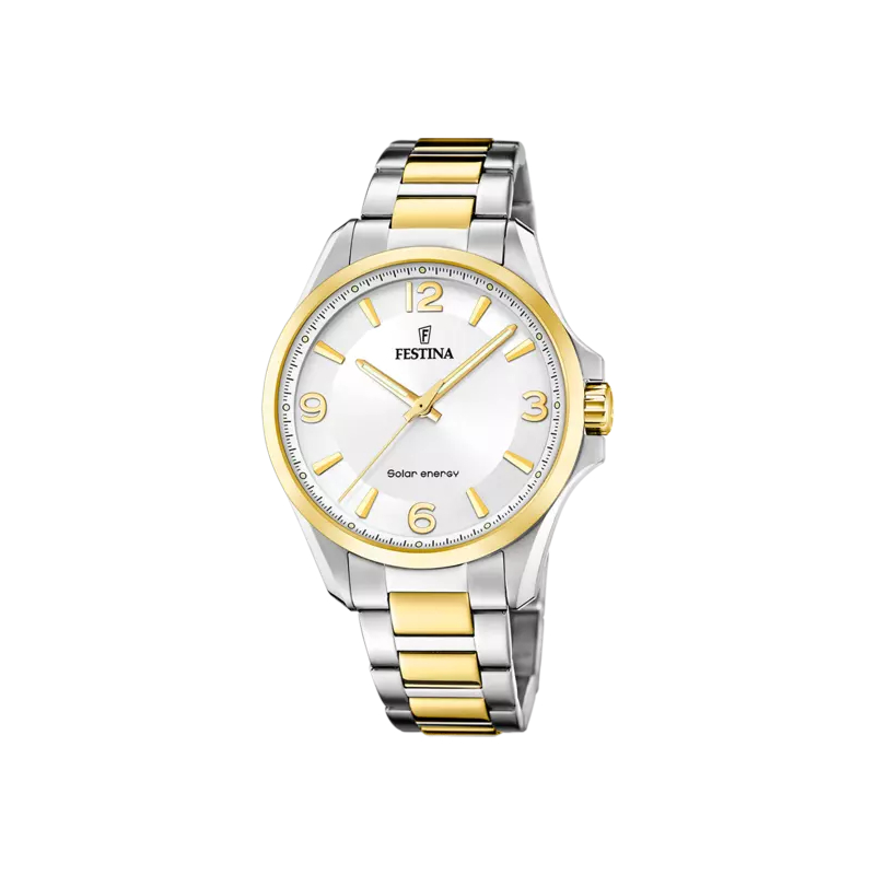 Montre Solaire Homme Acier inoxydable bicolore FESTINA F20657/1