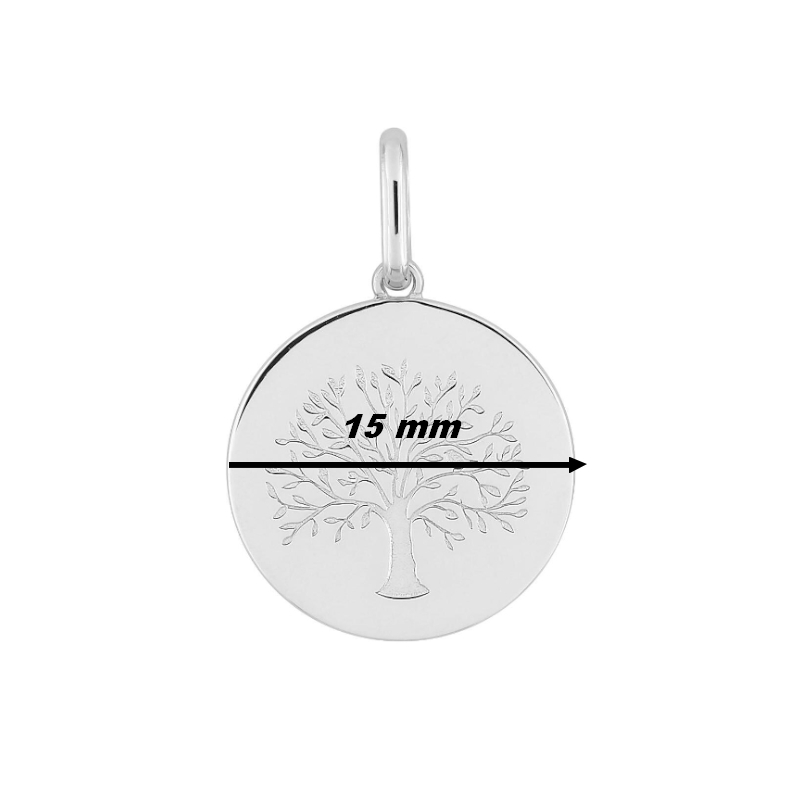 pendentif-médaille-femme-arbre-de-vie-argent-rhodié-robbez-masson-336405-diamètre Pendentif Arbre de vie Argent 925/1000 ROBBEZ MASSON, diamètre