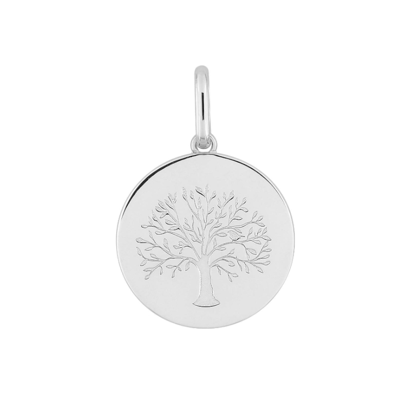 pendentif-médaille-femme-arbre-de-vie-argent-rhodié-robbez-masson-336405 Pendentif Arbre de vie Argent 925/1000 ROBBEZ MASSON