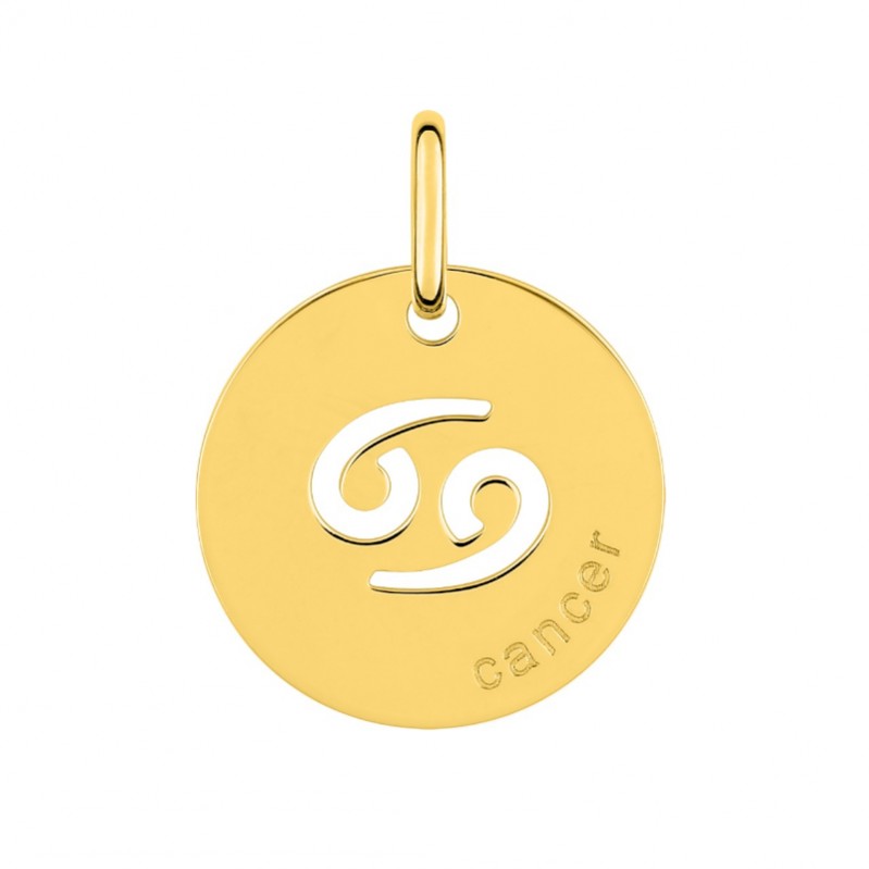 pendentif-medaille-signe-du-zodiaque-cancer-plaque-or-robbez-masson-136292-4 Médaille zodiaque Cancer Plaqué Or ROBBEZ MASSON