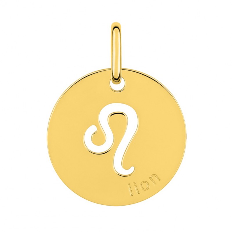 Médaille zodiaque Lion Plaqué Or ROBBEZ MASSON