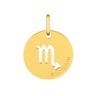Médaille zodiaque Scorpion Plaqué Or ROBBEZ MASSON