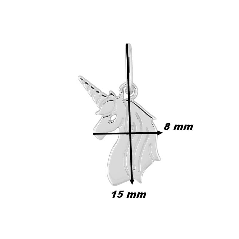 Pendentif-Enfant-Licorne-Argent-925-ROBBEZ-MASSON-336359-dimensions Pendentif Licorne Enfant, Argent 925/1000 ROBBEZ MASSON, dimensions