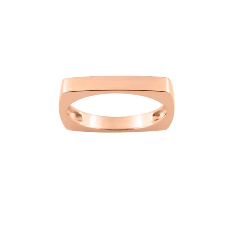 bague-carrée-femme-plaqué-or-rose-ROBBEZ-MASSON-TARM44 Bague Femme Rectangulaire Plaqué Or rose