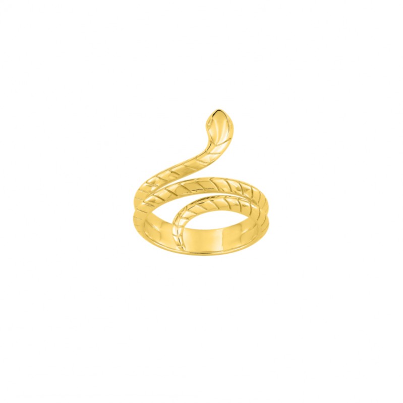 Bague Femme Serpent Plaqué Or ROBBEZ MASSON