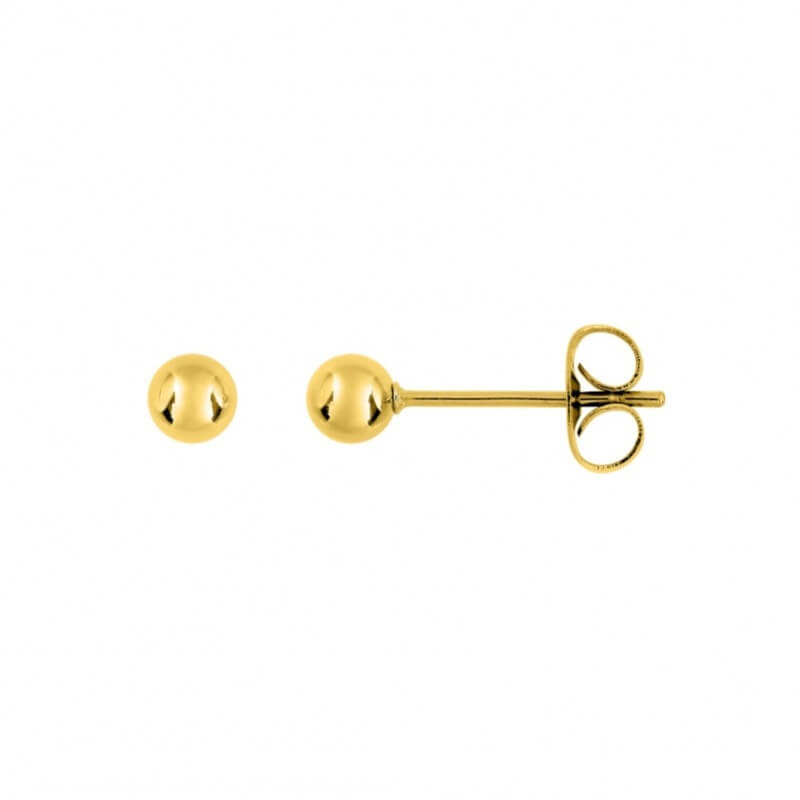 boucles-oreilles-clous-boule-femme-plaqué-or-robbez-masson-105123 Boucles d’oreilles boules 4 mm Femme Plaqué OR ROBBEZ MASSON