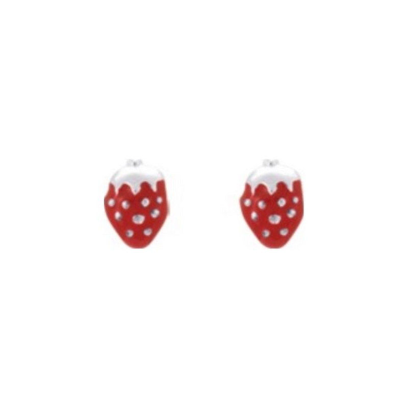 boucles-oreilles-enfant-argent-rhodié-fraise-robbez-masson-335253 Boucles d'oreilles Enfant Fraise Argent rhodié 925/1000 ROBBEZ MASSON