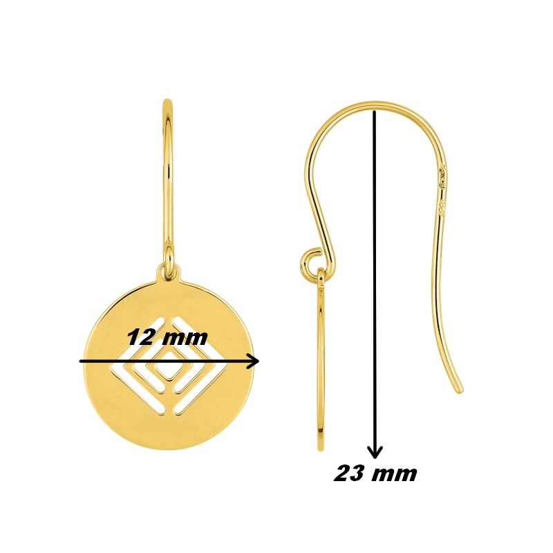 boucles-oreilles-pendantes-cercle-femme-plaqué-or-robbez-masson-135928-dimensions Boucles d'oreilles pendantes Cercle Femme Plaqué Or ROBBEZ MASSON, dimensions