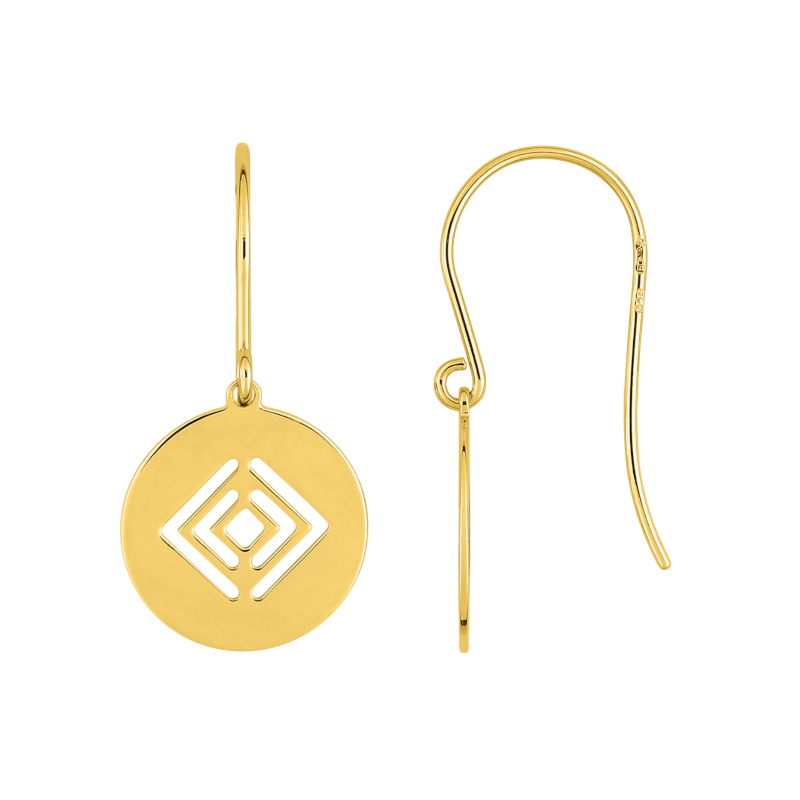 boucles-oreilles-pendantes-cercle-femme-plaqué-or-robbez-masson-135928 Boucles d'oreilles pendantes Cercle Femme Plaqué Or ROBBEZ MASSON