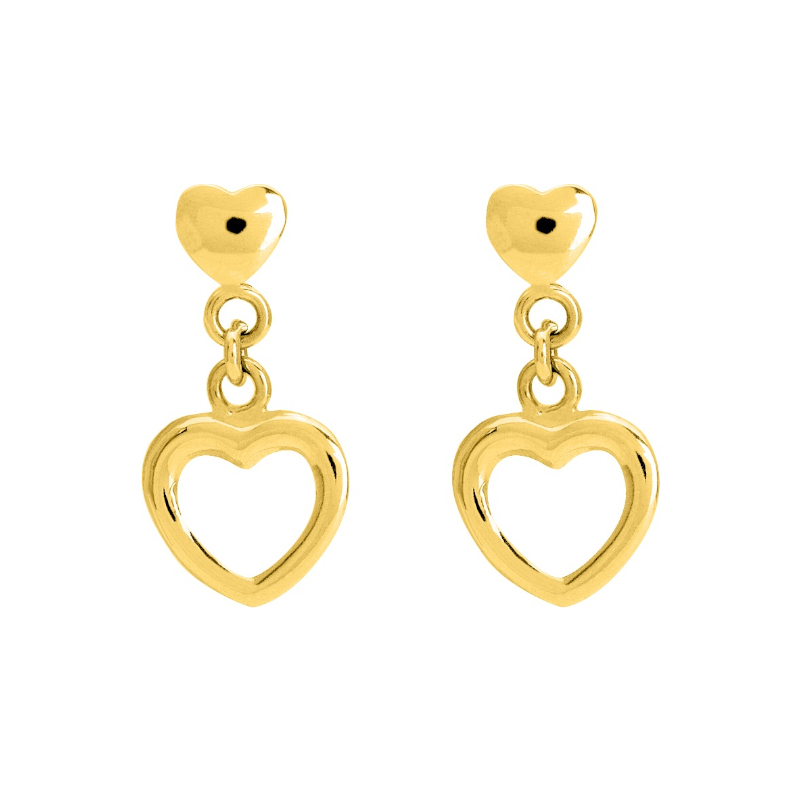 boucles-oreilles-pendantes-coeur-femme-plaqué-or-robbez-masson-135446 Boucles d'oreilles pendantes Cœur Femme Plaqué Or ROBBEZ MASSON